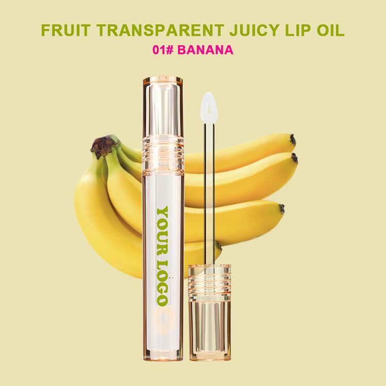 6 Colors Vegetarian Fruit Flavor Lip Oil Anti-drying Moisturizing