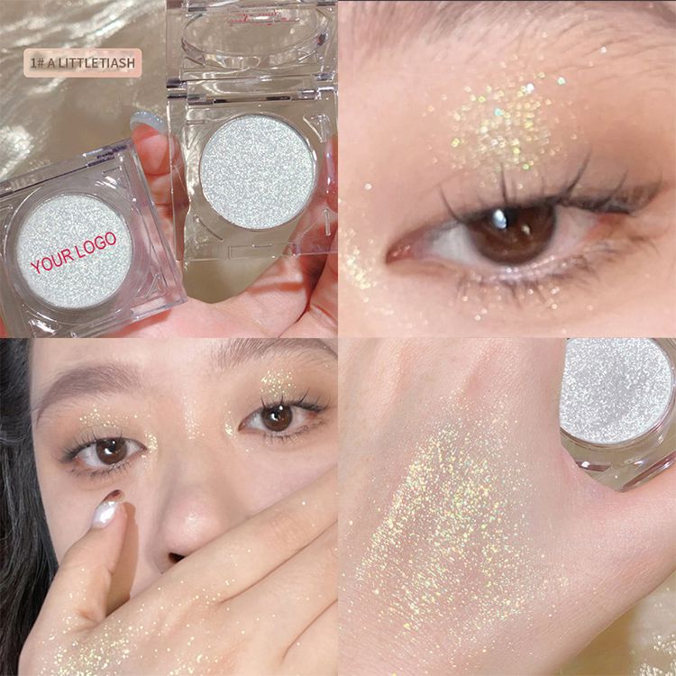 4 Colors Single Color Eye Shadow Pearl Shimmer