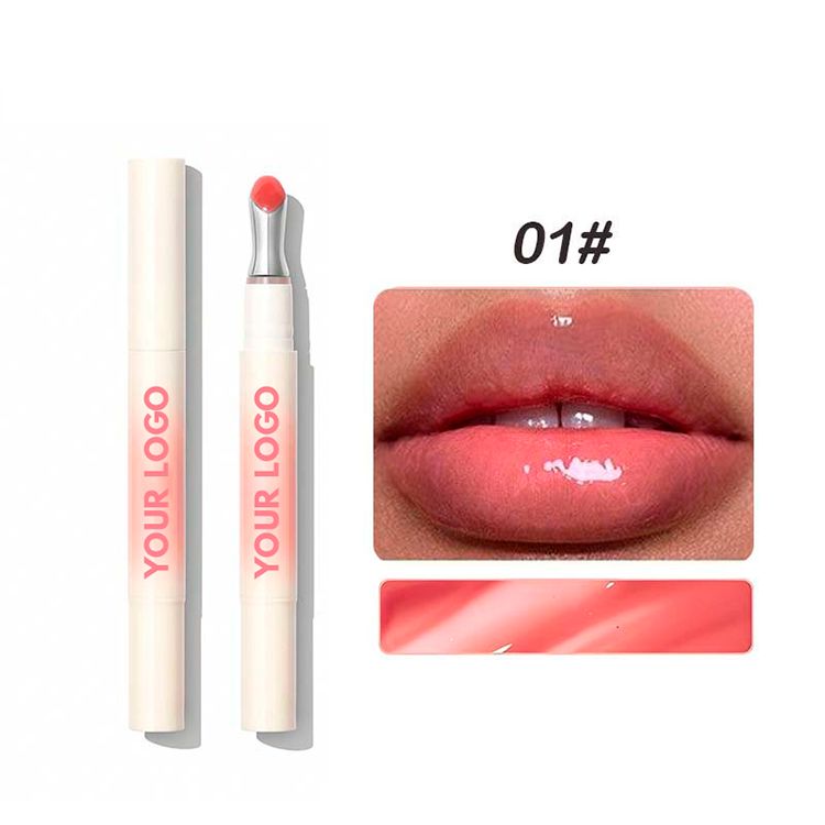 8 Colors Aluminum Alloy Head Moisturizing Lip Gloss