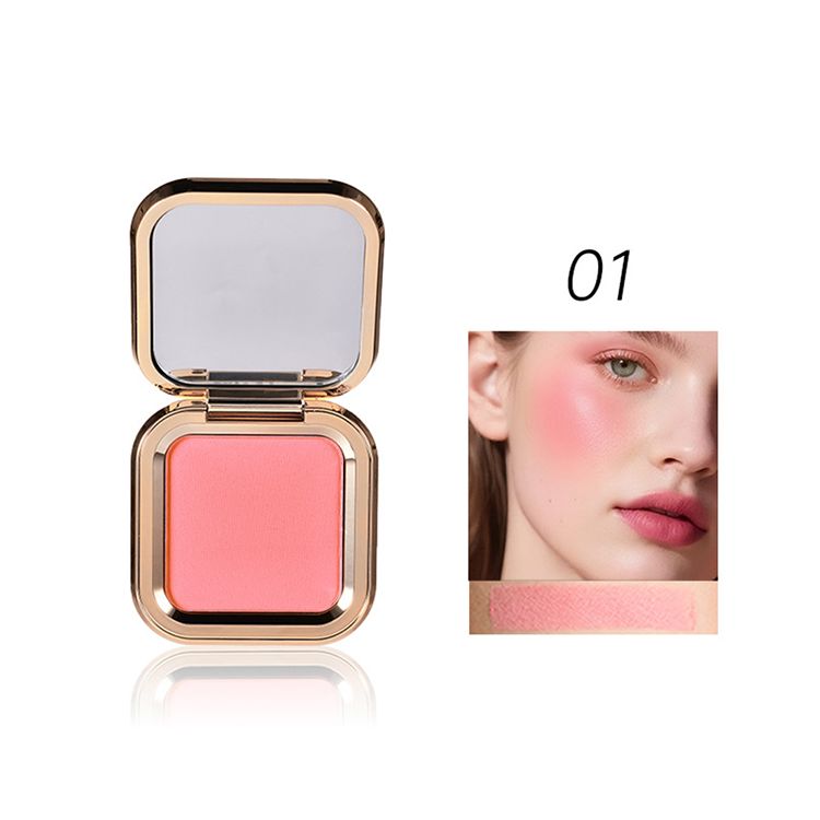 8 Colors Gold Box Blush Powder