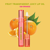 6 Colors Vegetarian Fruit Flavor Lip Oil Anti-drying Moisturizing