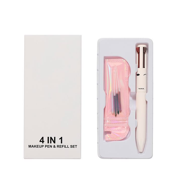 4-in-1-Multifunktionsset aus Eyeliner/Lipliner/Augenbrauenstift/Highlighter