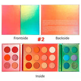 24 Colors Double-open Foldable Mixed Color Eyeshadow Palette