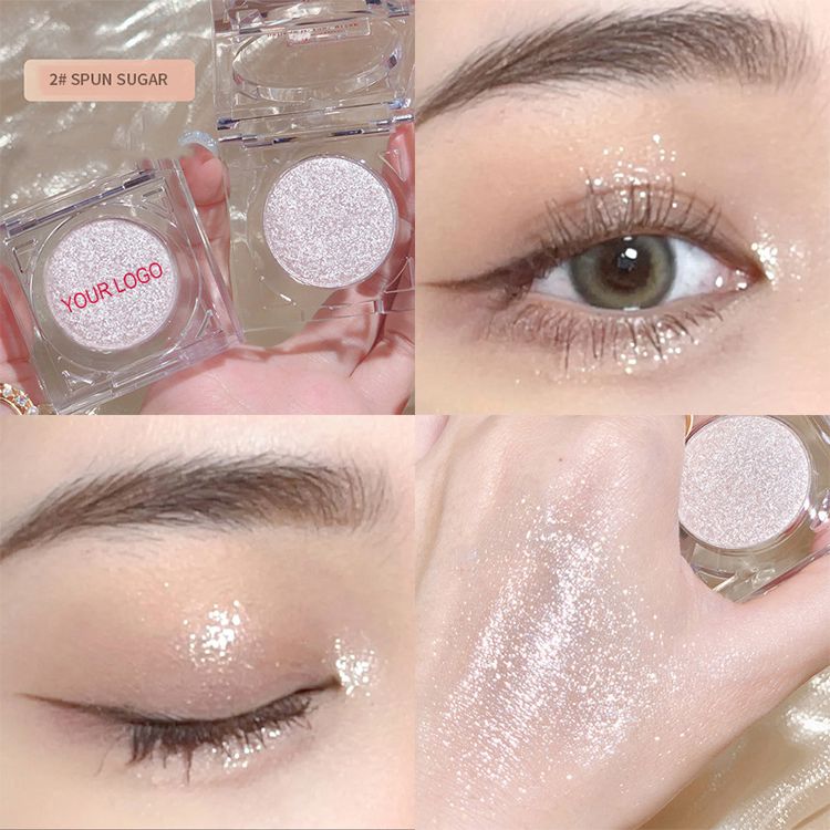 4 Colors Single Color Eye Shadow Pearl Shimmer