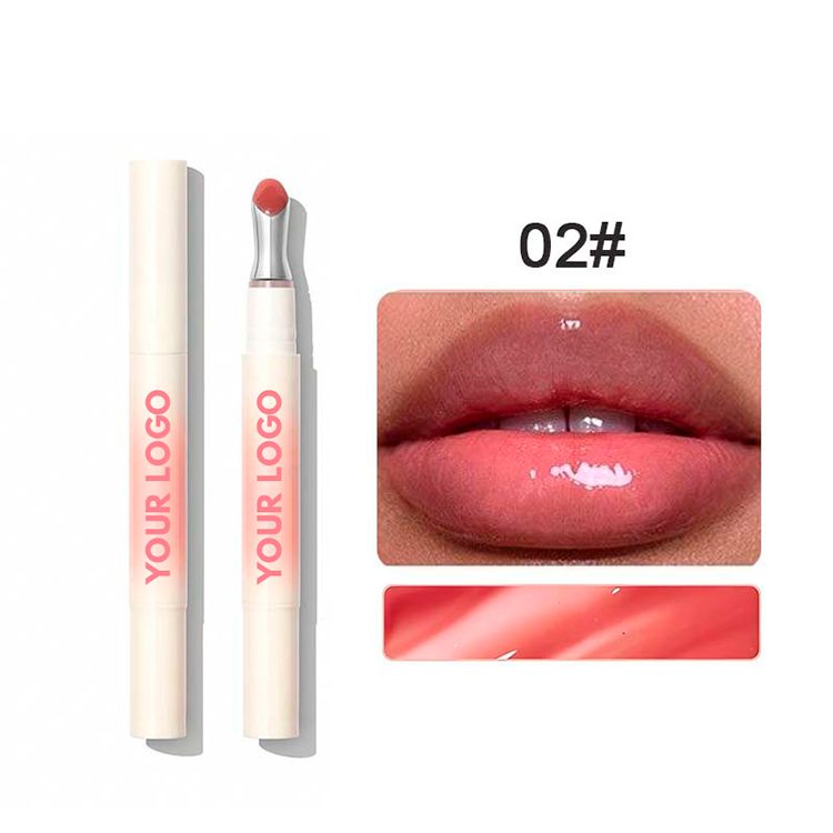8 Colors Aluminum Alloy Head Moisturizing Lip Gloss