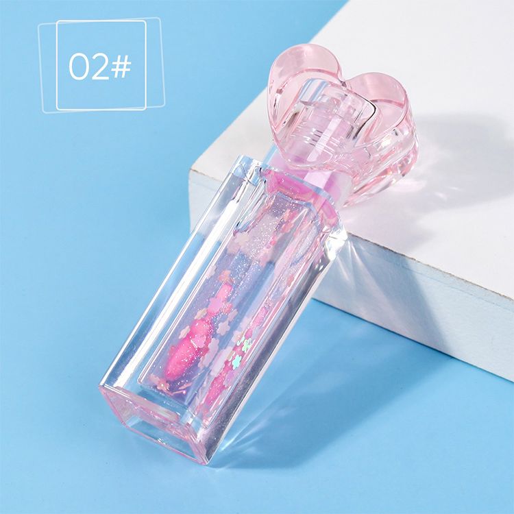 6 Colors Temperature-changing Lip Oil With Glitter