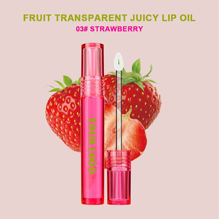 6 Colors Vegetarian Fruit Flavor Lip Oil Anti-drying Moisturizing