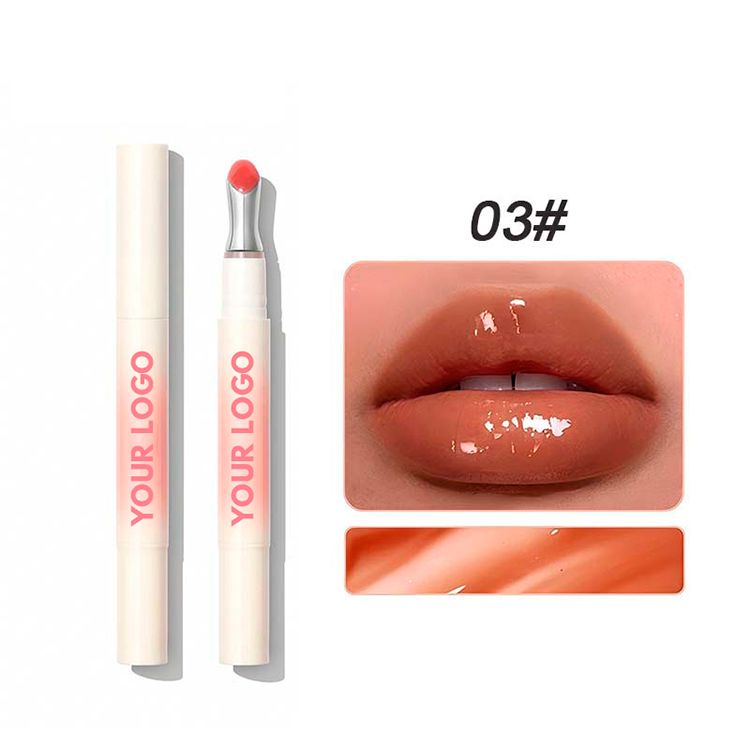8 Colors Aluminum Alloy Head Moisturizing Lip Gloss