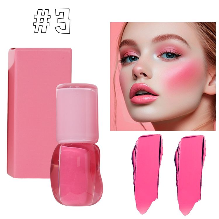 4 Colors Eye/Lip/Cheek 3-in-1 Rouge Liquid Blush