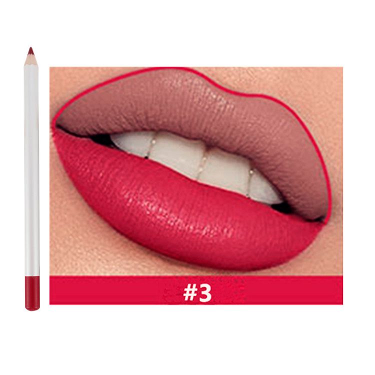 25 Colors Of Matte Waterproof Lip Liner With Sharpener