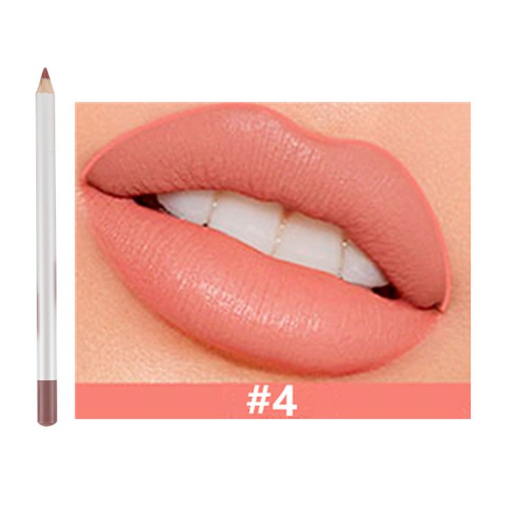 25 Colors Of Matte Waterproof Lip Liner With Sharpener