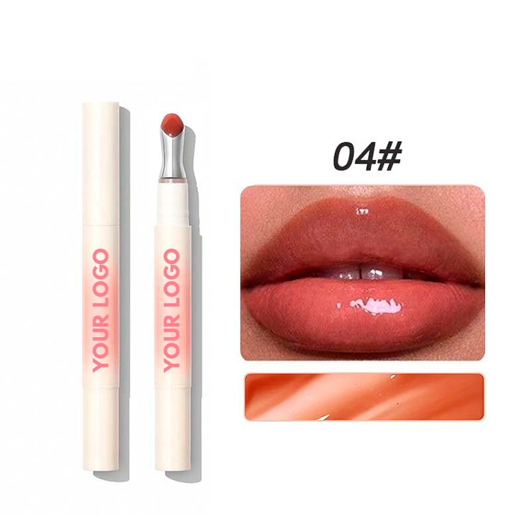 8 Colors Aluminum Alloy Head Moisturizing Lip Gloss