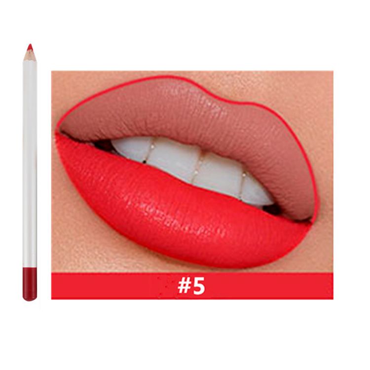 25 Colors Of Matte Waterproof Lip Liner With Sharpener