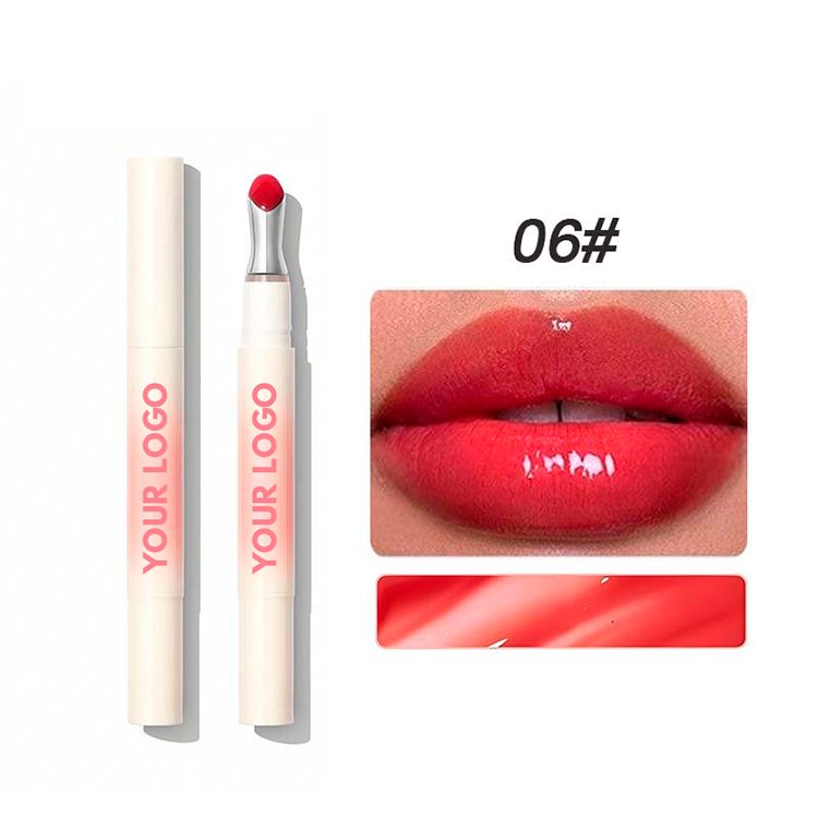 8 Colors Aluminum Alloy Head Moisturizing Lip Gloss