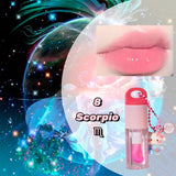 12 Constellation Pendants Moisturizing Lip Gloss Lip Oil