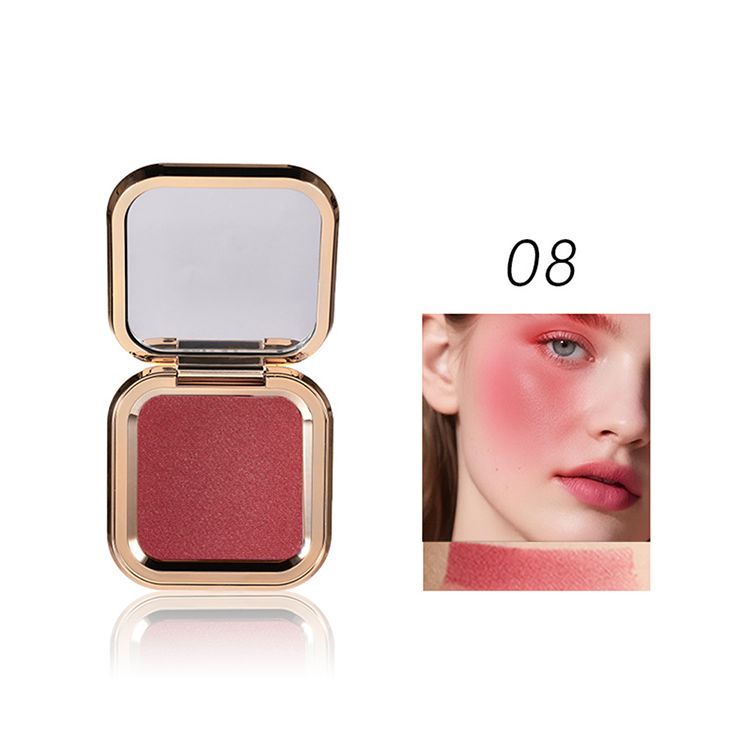 8 Colors Gold Box Blush Powder