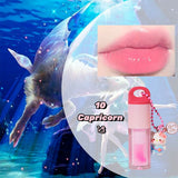 12 Constellation Pendants Moisturizing Lip Gloss Lip Oil