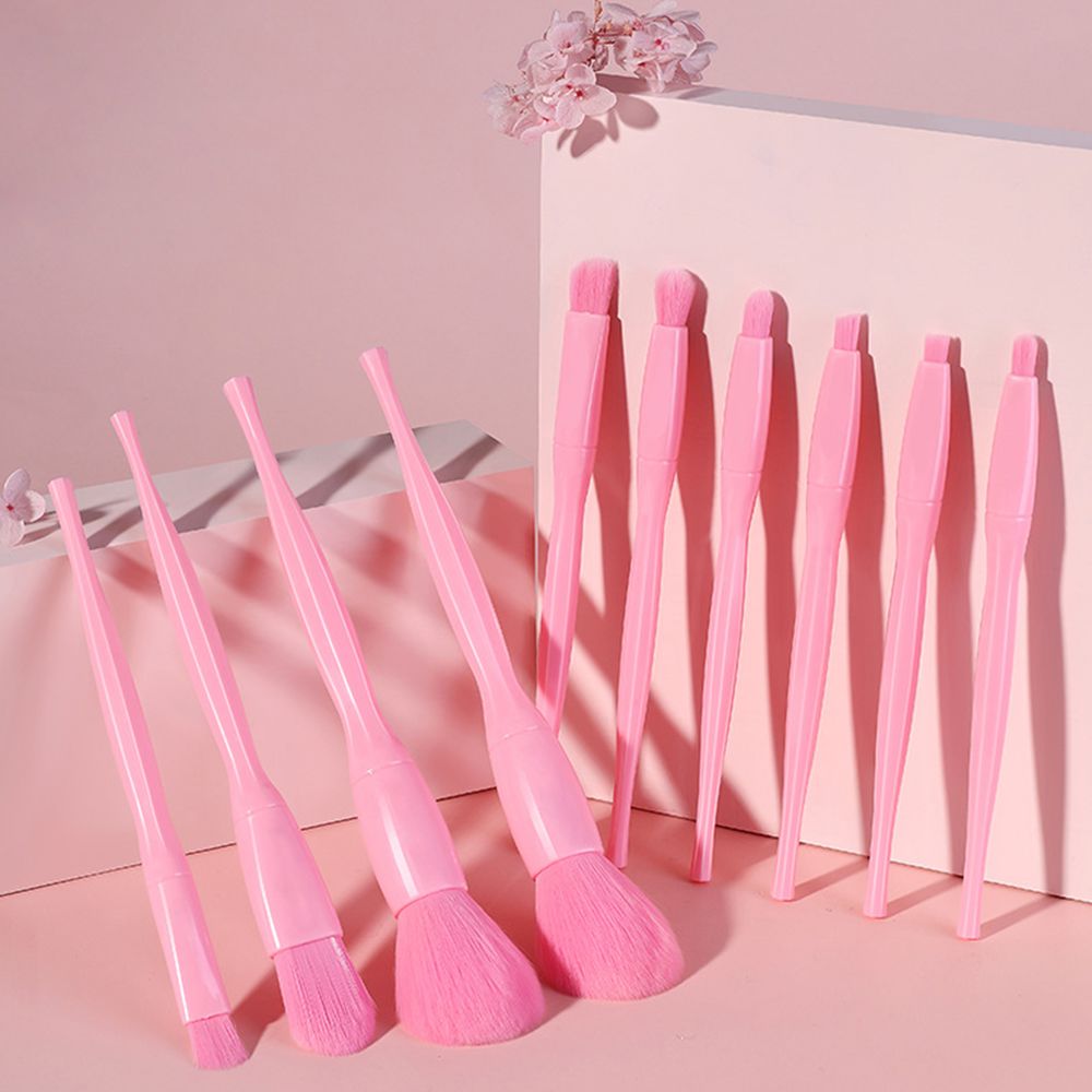 4 Styles, 10-Piece Makeup Brush Set (Including Makeup Bag)