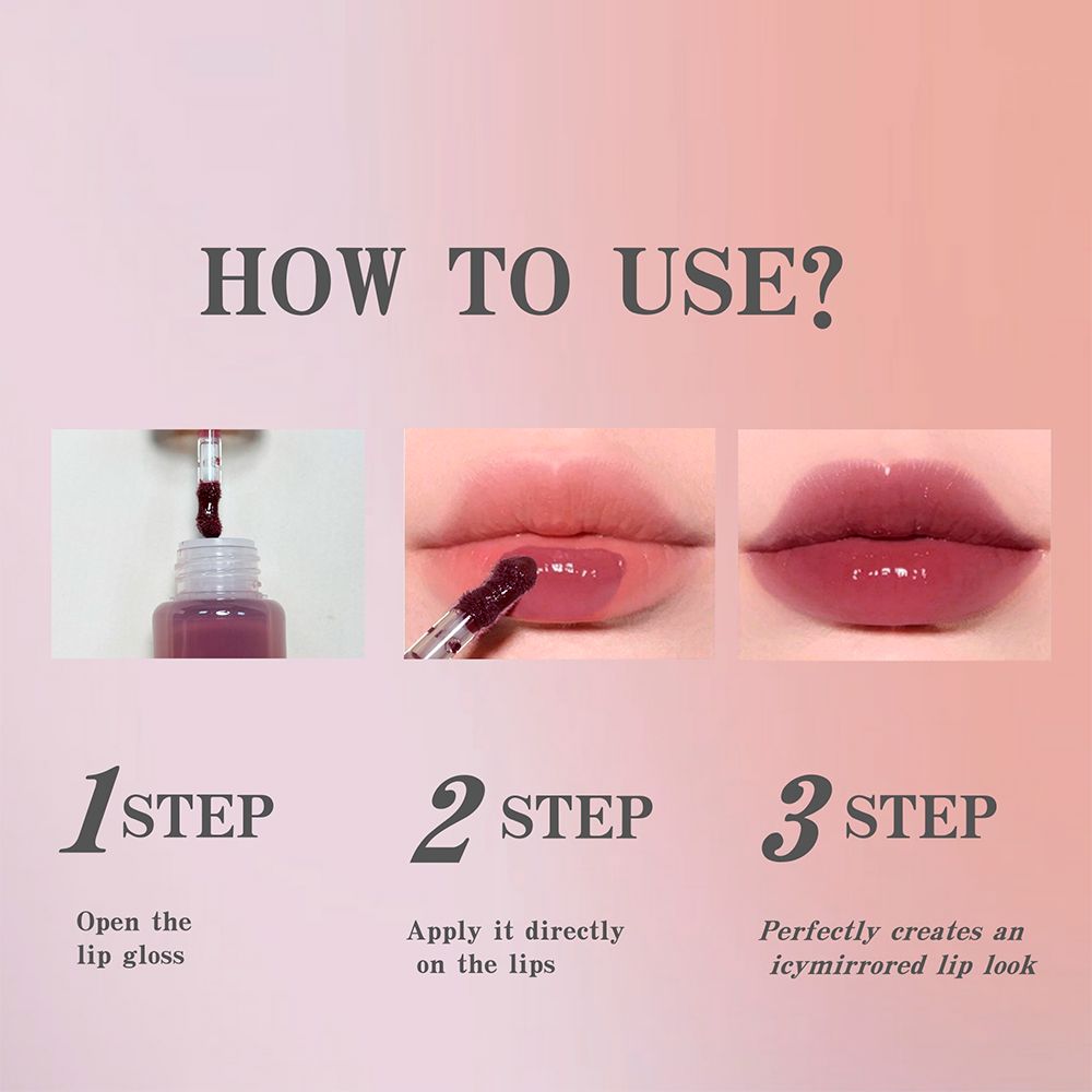 12 Colors Of Moisturizing Liquid Lip Gloss