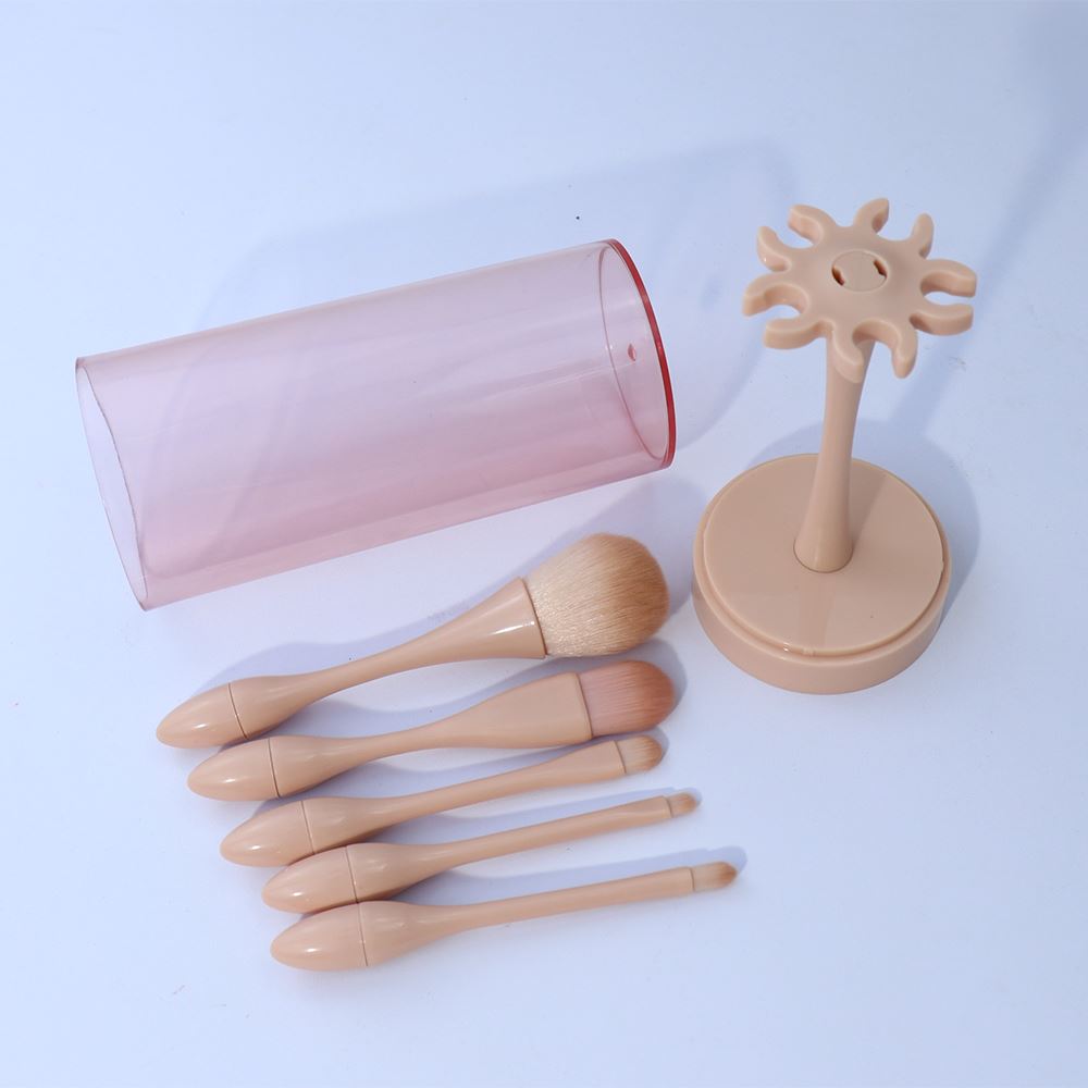 Small waist set of portable makeup brushes (5 pieces/bucket)