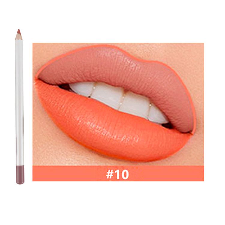 25 Colors Of Matte Waterproof Lip Liner With Sharpener