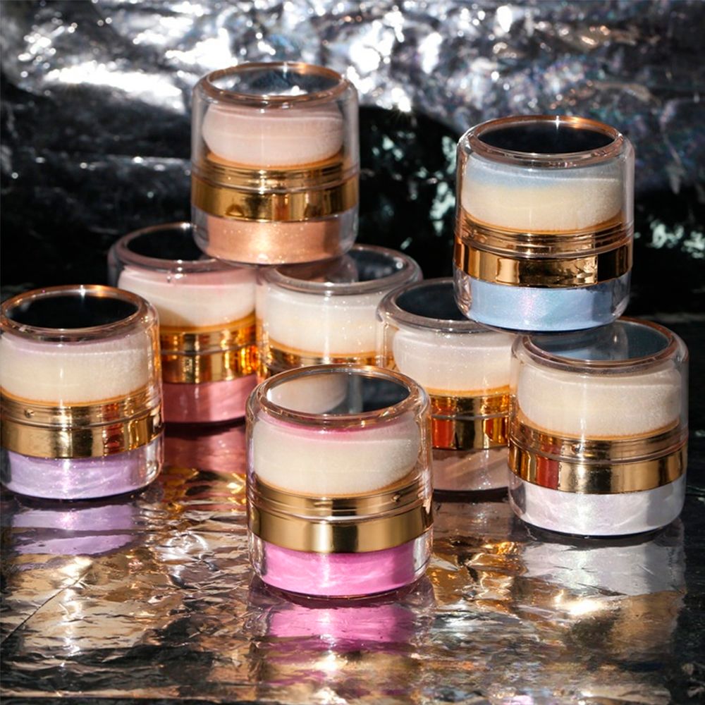 10 Colors Of High-gloss Glitter Powder (With Mirror)