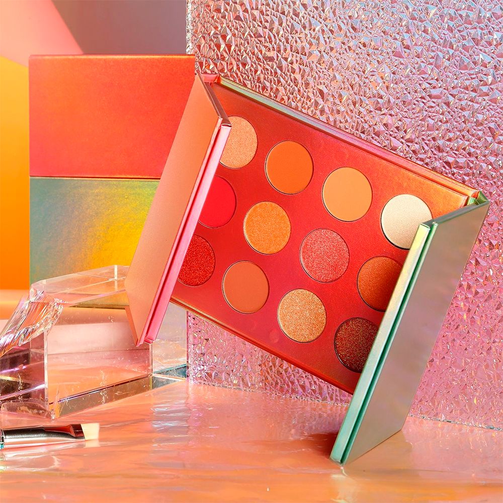 24 Colors Double-open Foldable Mixed Color Eyeshadow Palette