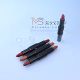 12 Colors 2 In 1 Double-headed Non-stick Cup Lipstick Moisturizing Non-fading Lipstick