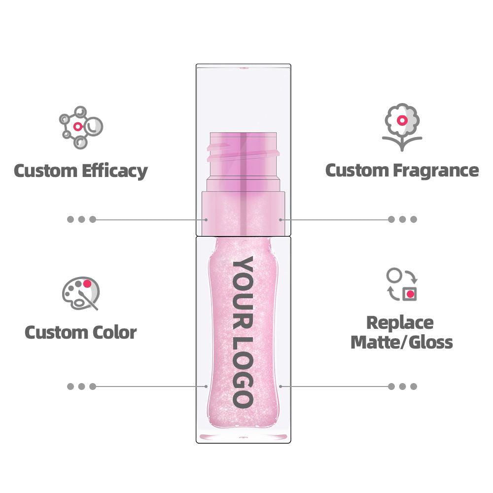3-color Glitter Lip Oil/Temperature-changing Lip Oil