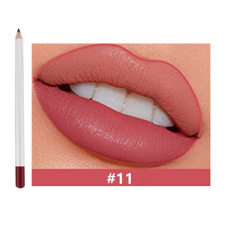 25 Colors Of Matte Waterproof Lip Liner With Sharpener