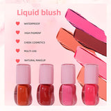 4 Colors Eye/Lip/Cheek 3-in-1 Rouge Liquid Blush