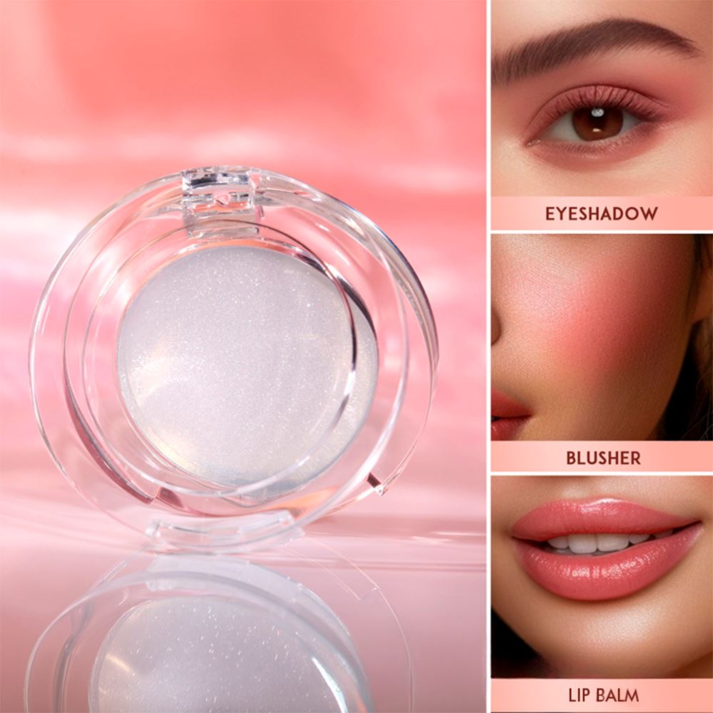 3 Farbtemperaturwechsel-Rouge-Creme/Lippen- und Wangen-Rouge mit doppeltem Verwendungszweck