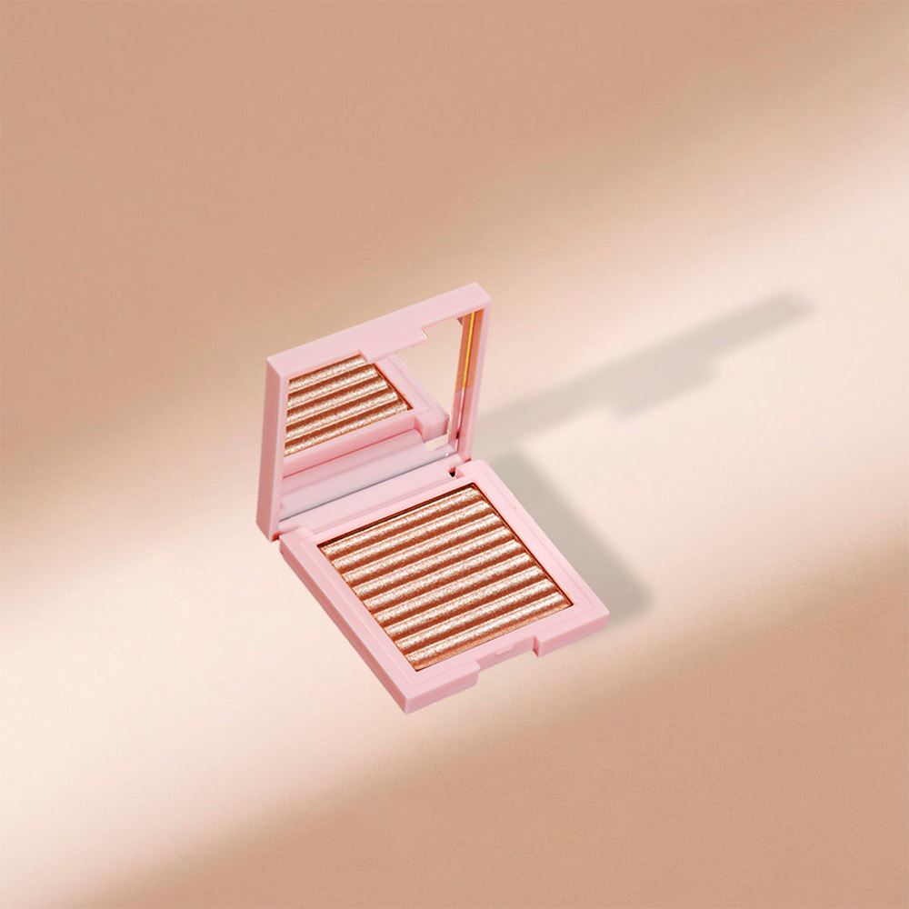 7 Colors Pink Box Single Color Highlight Brightening Glitter Powder