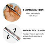 4-IN-1 BROW CONTOUR /Black/Dark brown/Medium brown/Soft brown
