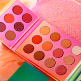 24 Colors Double-open Foldable Mixed Color Eyeshadow Palette