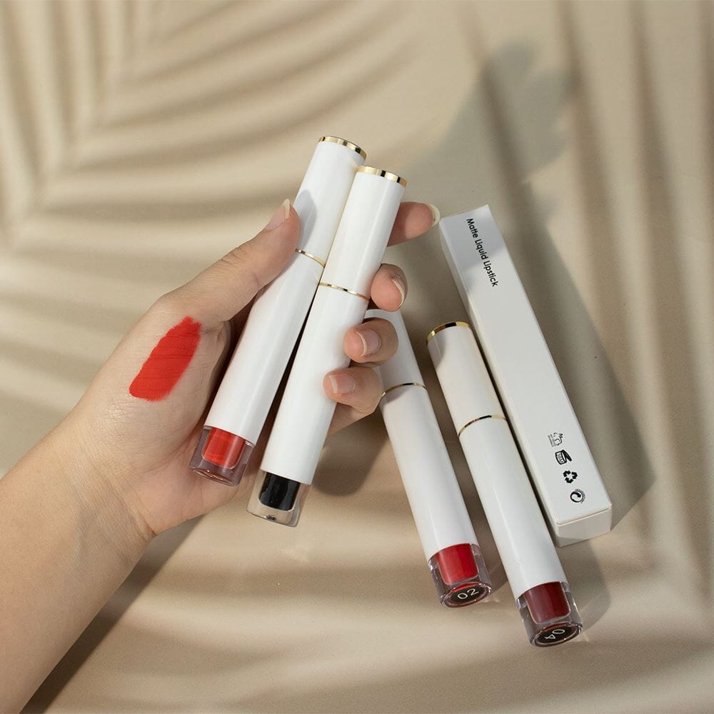 63 Farben, matter, nicht haftender flüssiger Lippenstift Nr. 34–63