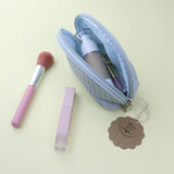 Mini bolsa de cosméticos semicircular para tartas de 6 colores