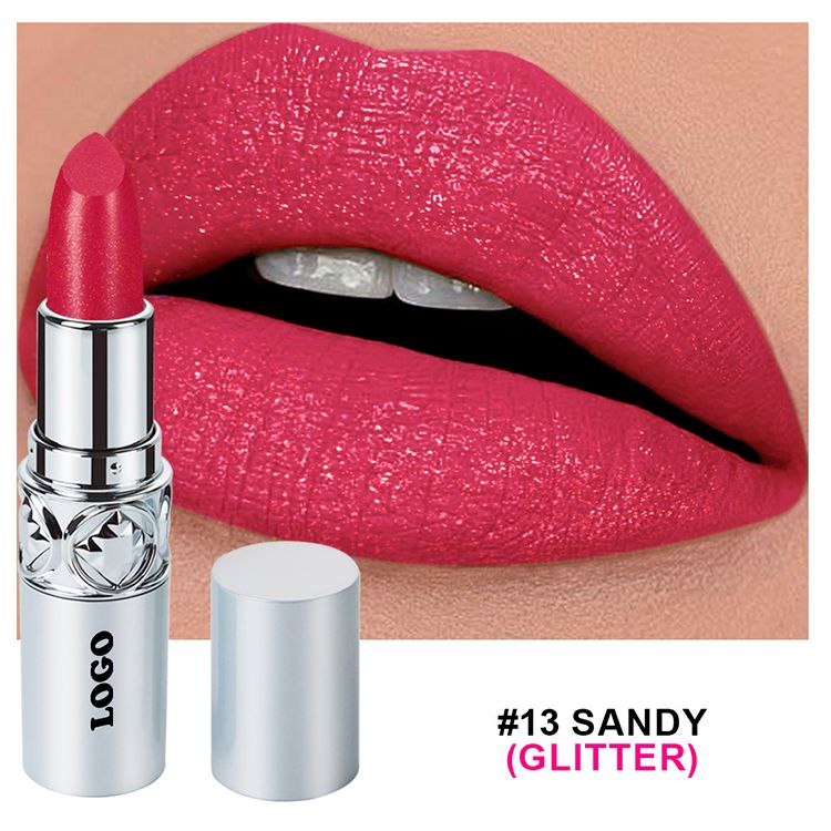 16 Colors Moisturizing Glitter Lipstick Long-lasting Color