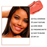 Base de maquillaje en barra, corrector en barra y contorno en barra de 9 colores de doble punta