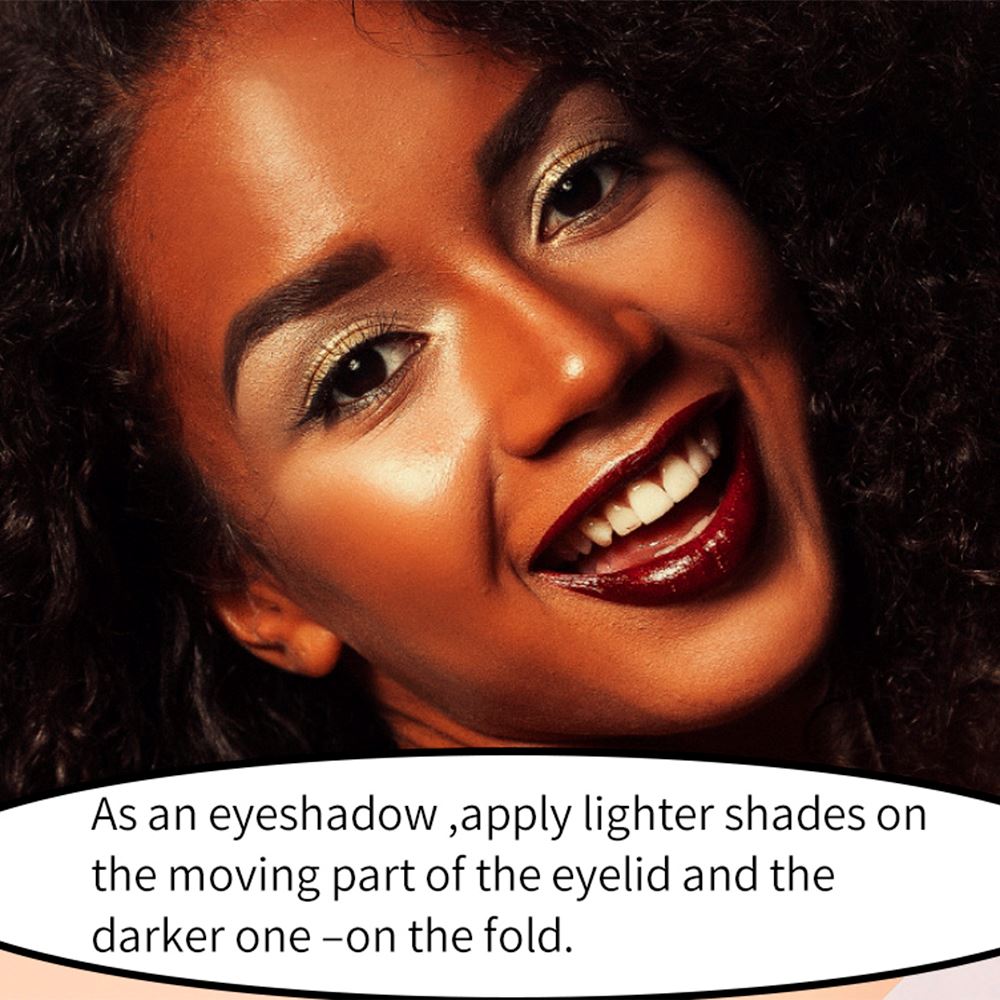 7 Colors Pink Box Single Color Highlight Brightening Glitter Powder