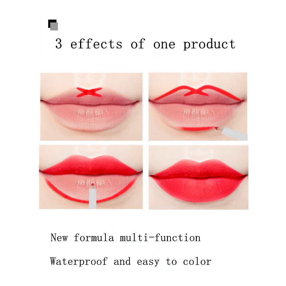 25 Colors Of Matte Waterproof Lip Liner With Sharpener