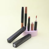 Double-ended 2-in-1 Non-stick Cup Solid Lipstick Liquid Lip Gloss Lip Glaze