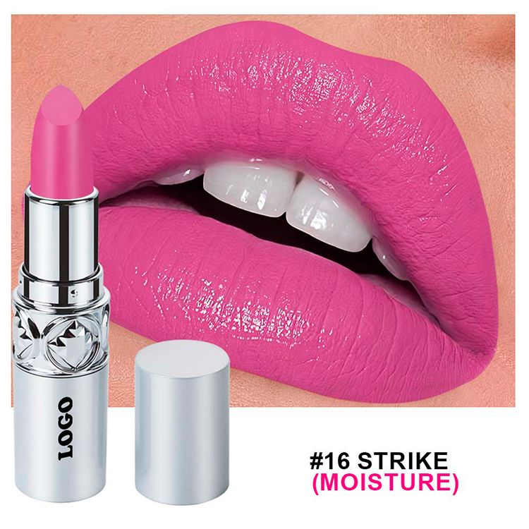 24 Colors Of Silver Tube Moisturizing Lipstick Long-lasting Color Retention Makeup