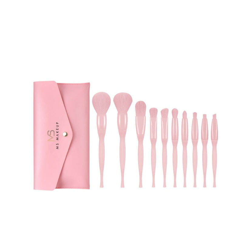 4 Styles, 10-Piece Makeup Brush Set