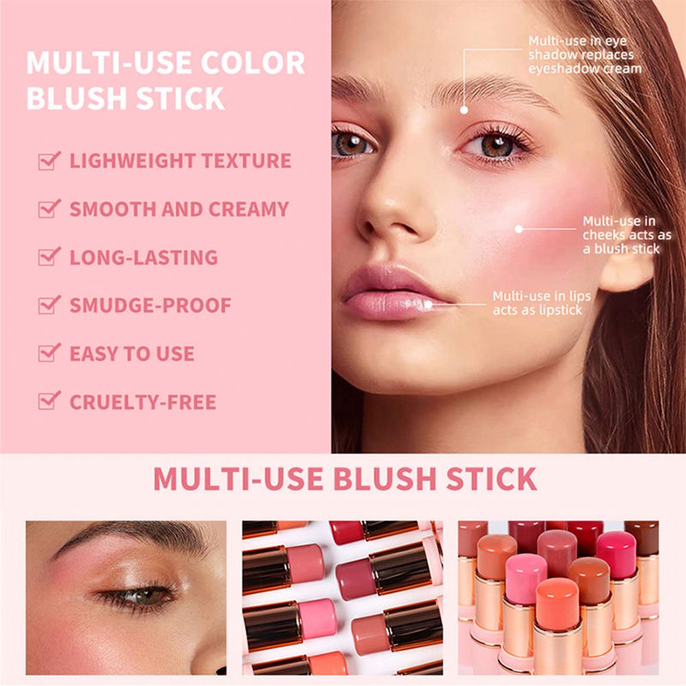 11 Colors Blush Stick / Black / White / Pink / Three Packaging Materials Are Available