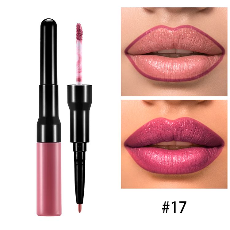 21 Colors 2-end Lipstick with Lip Liner