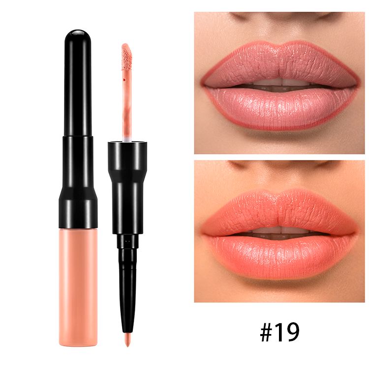 21 Colors 2-end Lipstick with Lip Liner