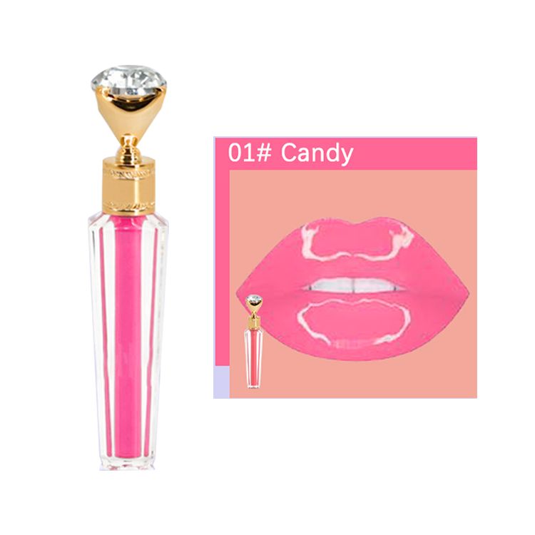 10 Colors Diamond Gold Lid Lip Gloss / Beauty Lipgloss Wholesale