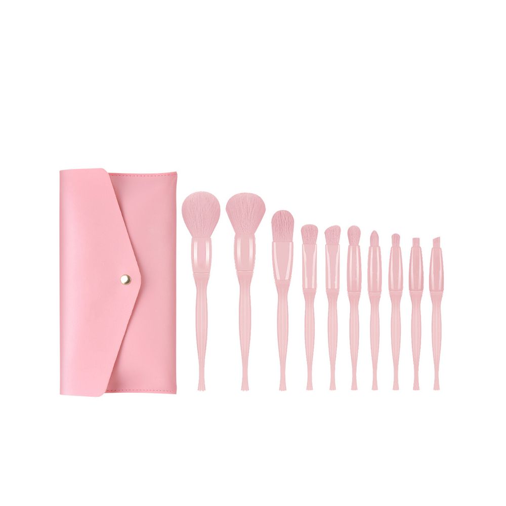 4 Styles, 10-Piece Makeup Brush Set