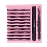 120pcs cluster eyelashes 8-16mm wispy individual lashes extensions natural look lashes d curl fluffy cluster lashes